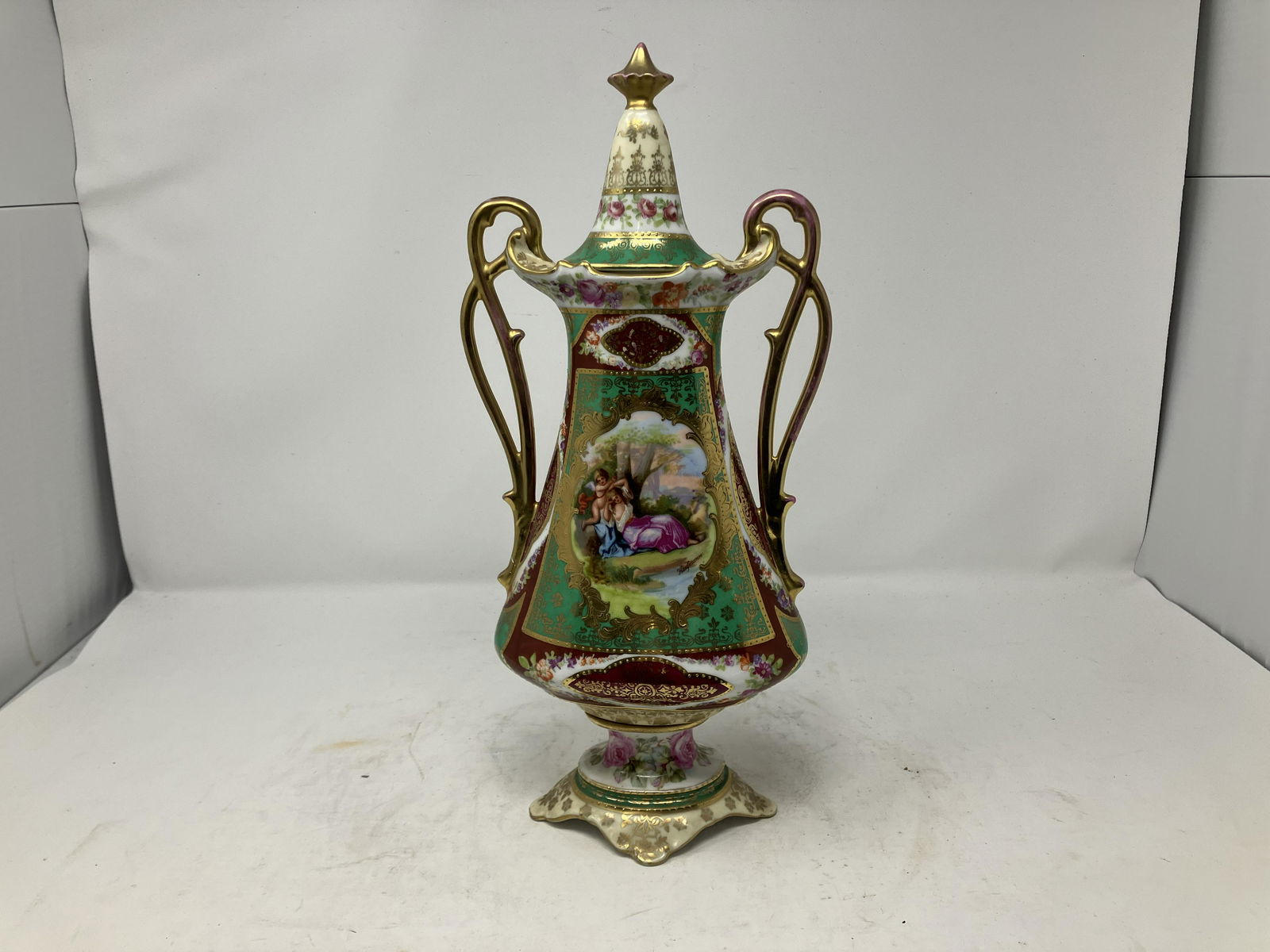 Royal Vienna Artist Signed Urn (1 of 6)