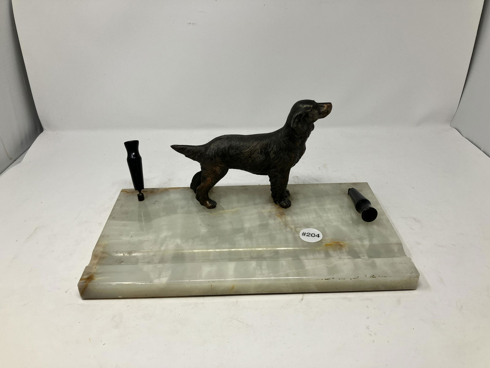 Art Deco Marble Desk Set (1 of 2)