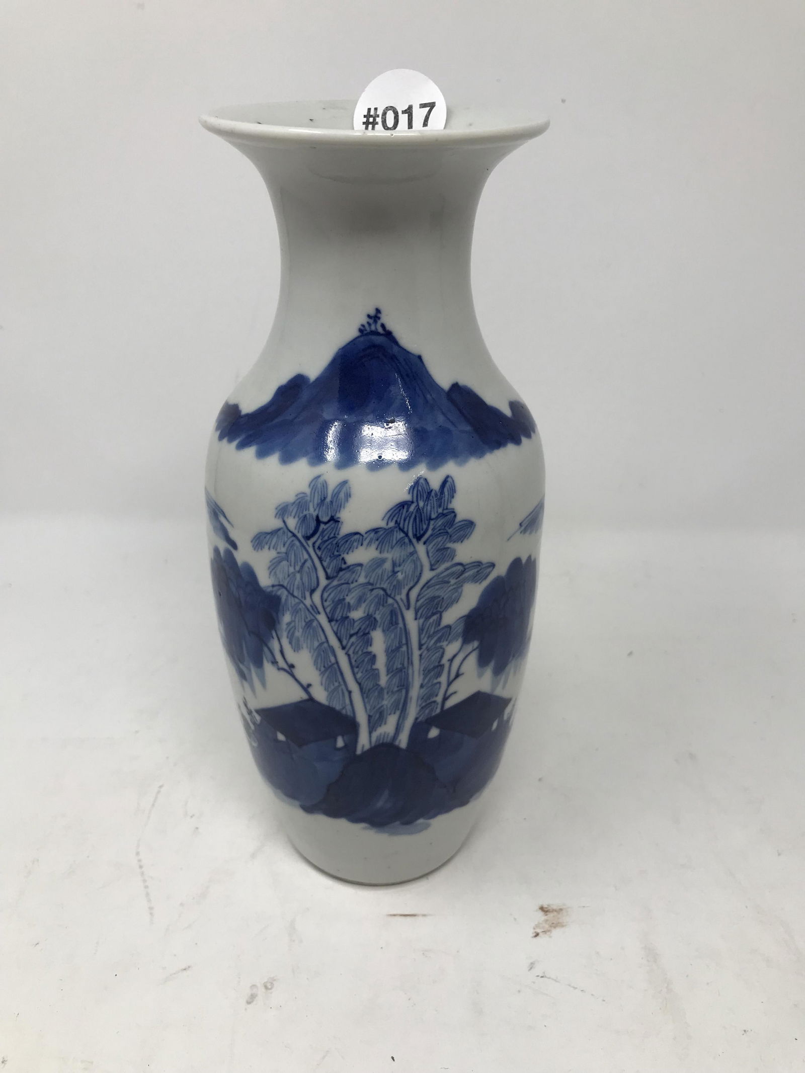 Canton Blue on White Vase (1 of 3)