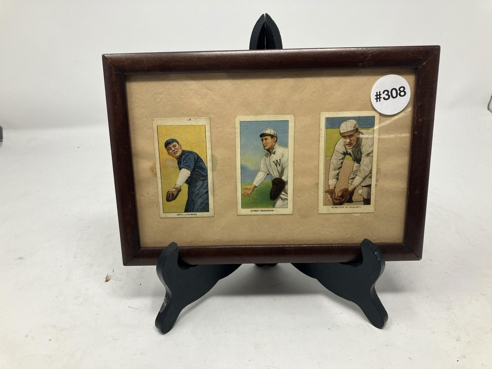 Framed Early Baseball Cards (1 of 3)