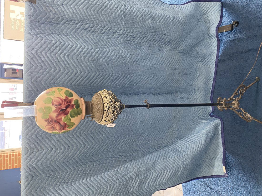 Victorian Wrought Iron Floor Lamp (1 of 7)