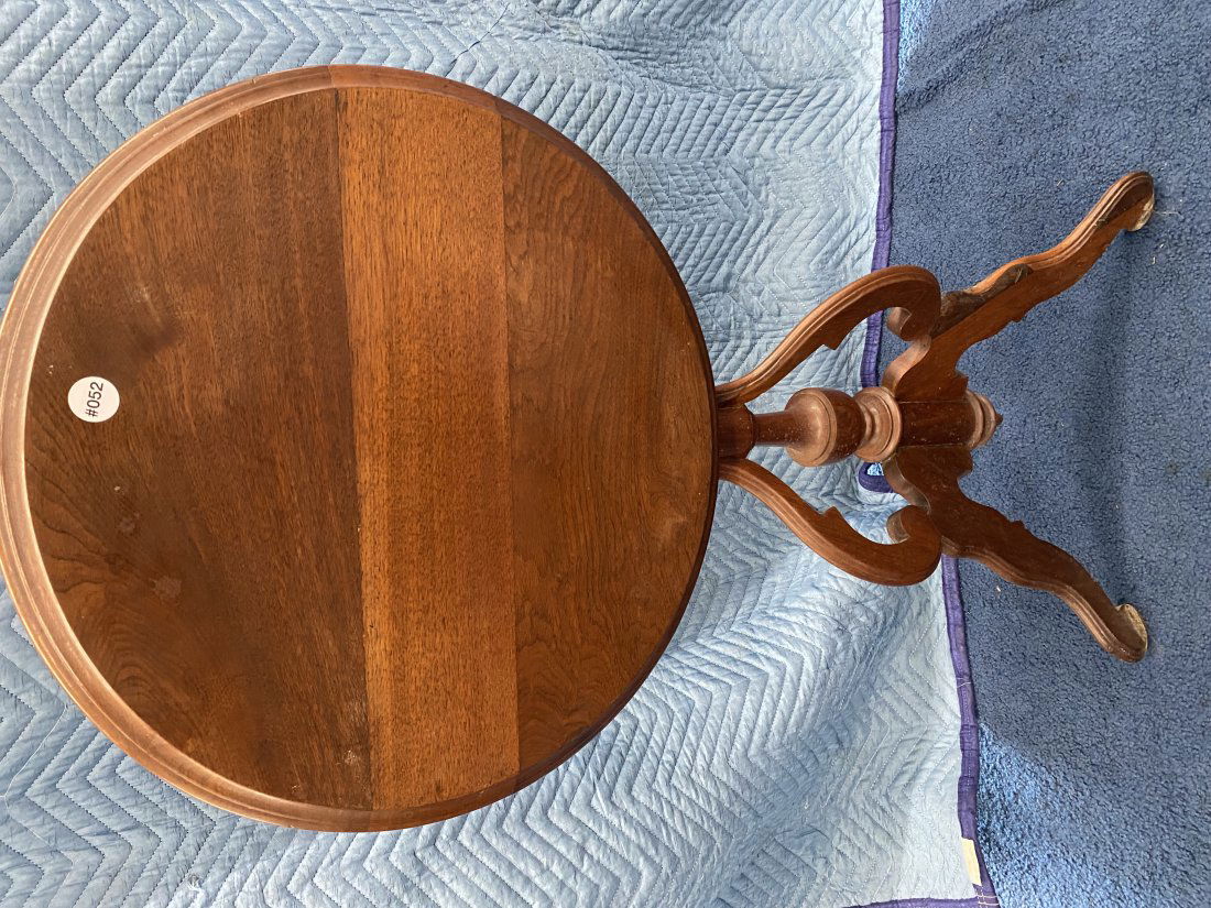 Antique Walnut Victorian Tilt Top Table (1 of 5)