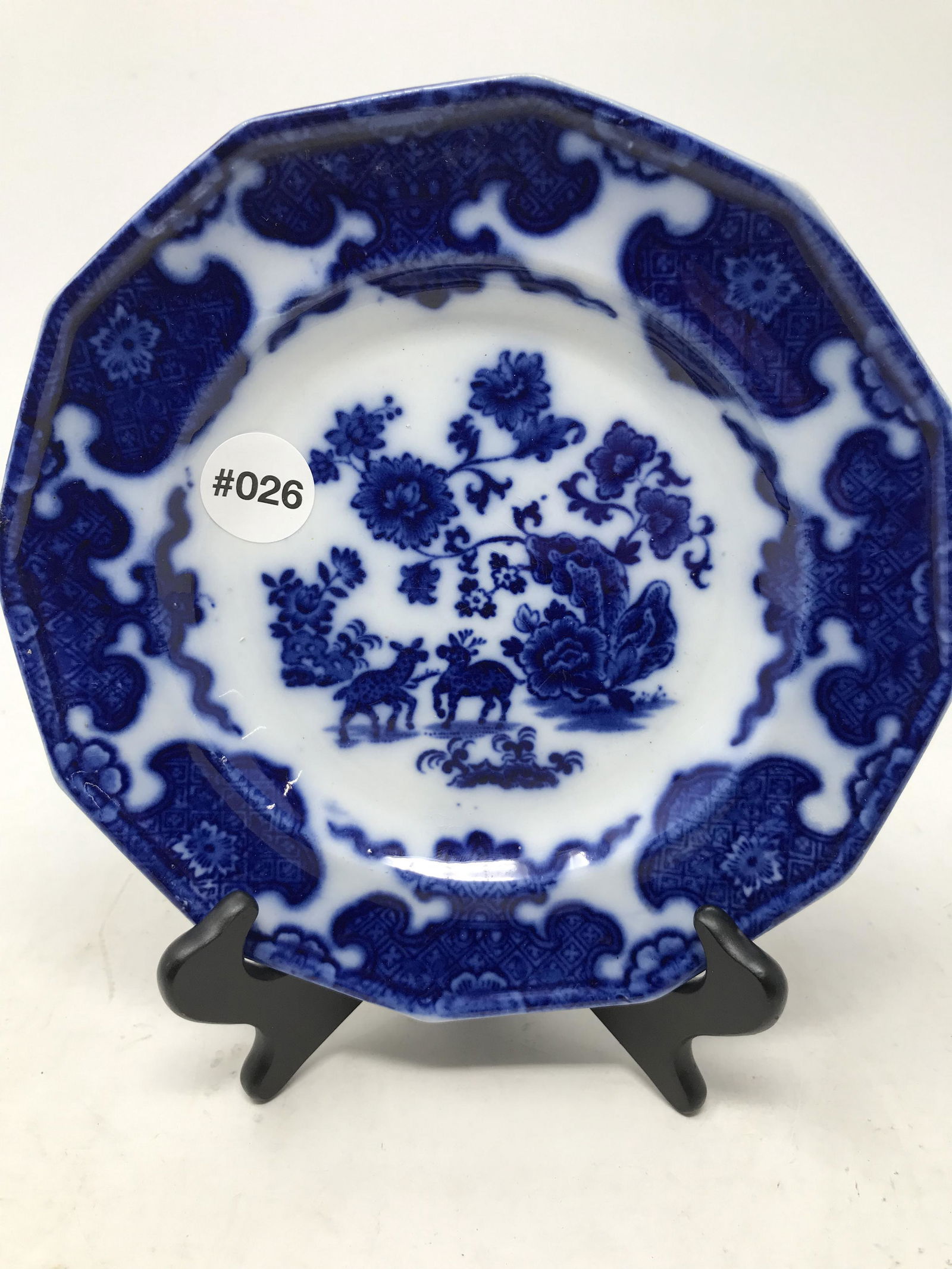 Flow Blue Cashmere Paneled Plate (1 of 3)