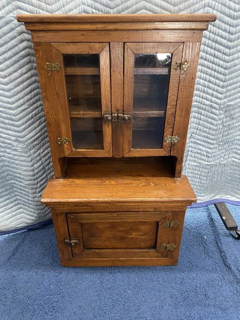 Antique/Vintage Childs Stepback Cupboard (1 of 9)