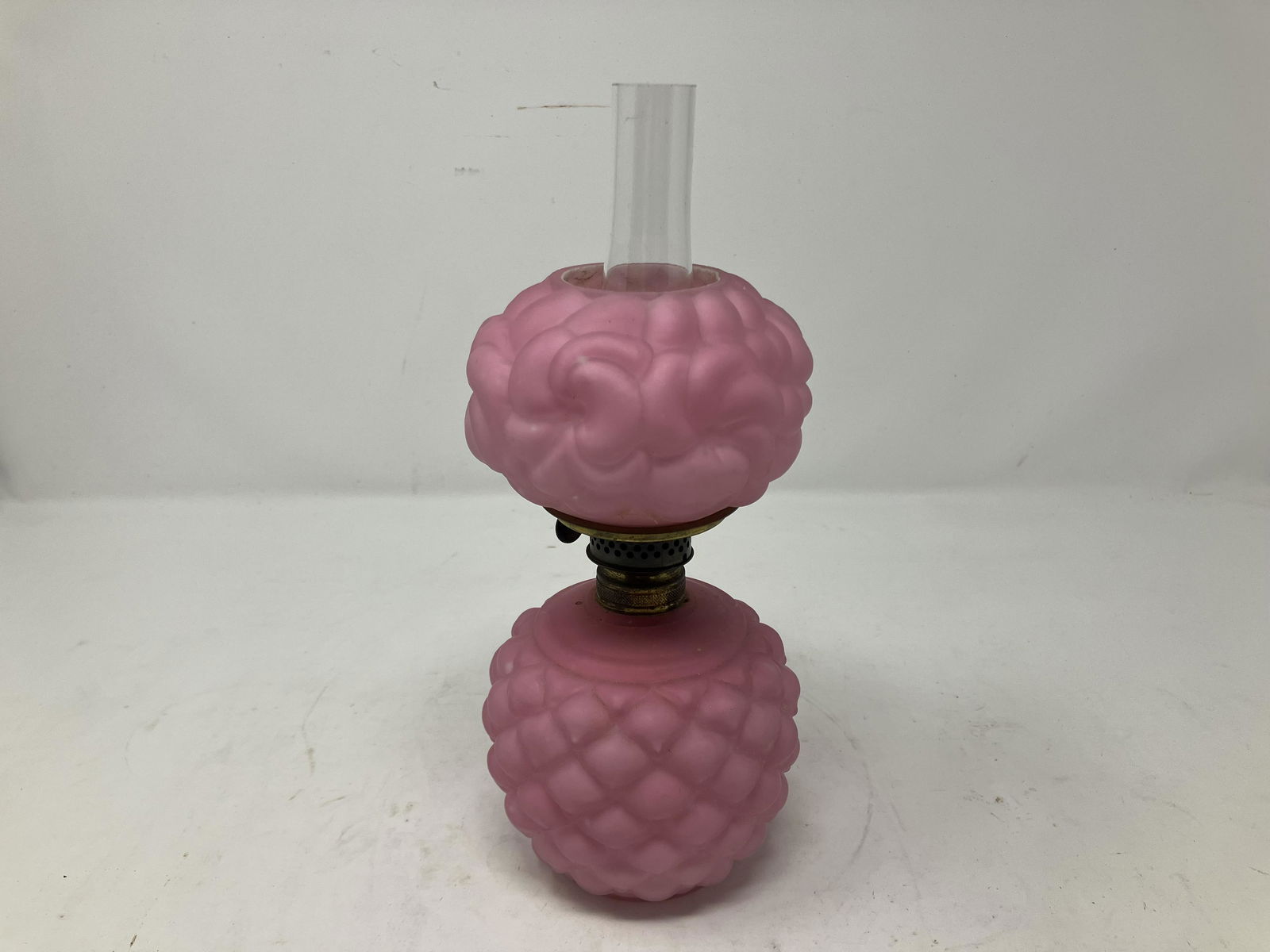 Antique Satin Glass GWTW Lamp (1 of 3)