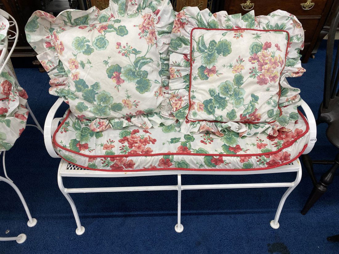 Wrought Iron Mid Century Settee (1 of 4)