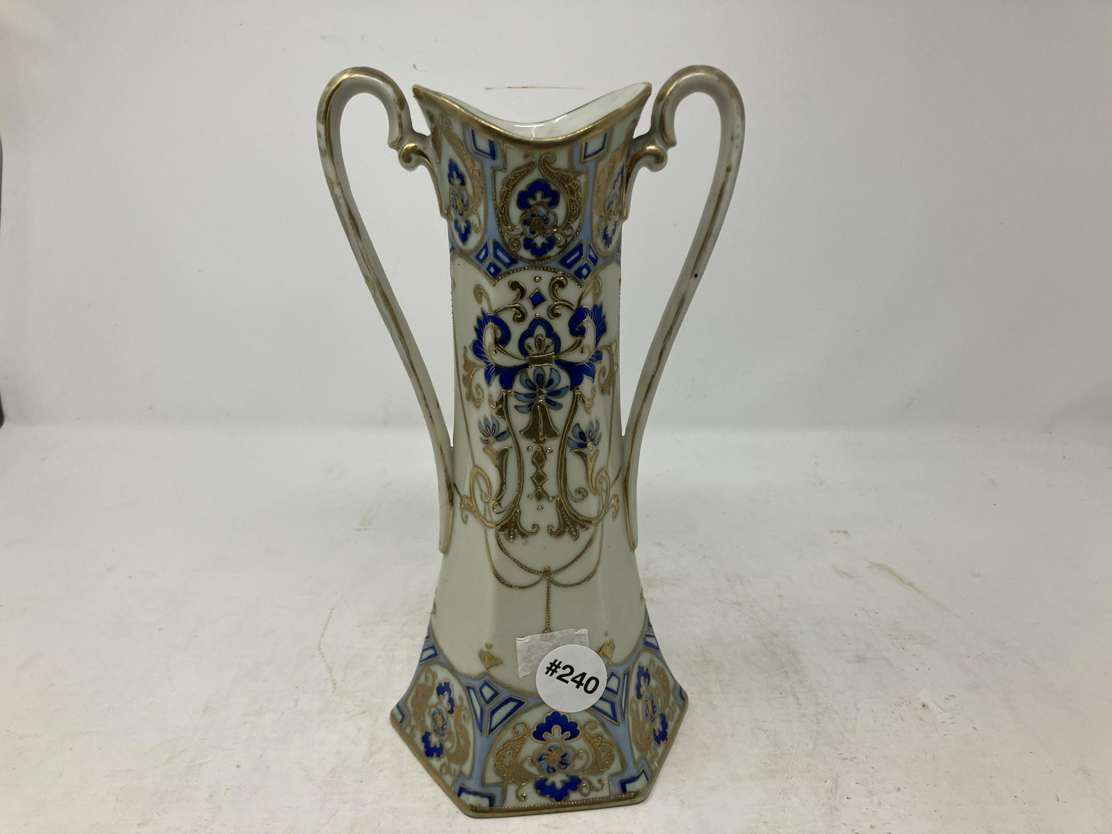 Art Nouveau Nippon Vase: 11"H, marked on base.