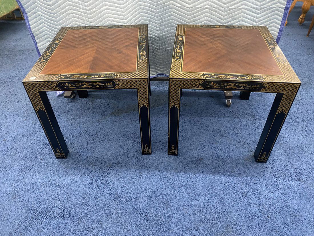 Pair of Drexel Chinoiserie Stands (1 of 9)