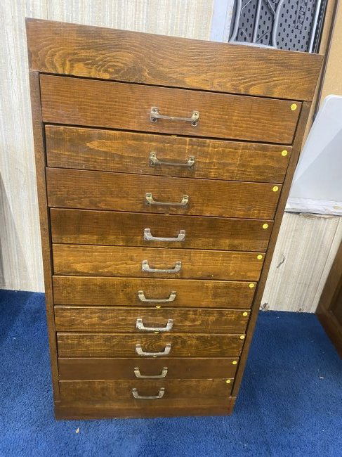 Vintage Oak Multi Drawer Cabinet (1 of 6)
