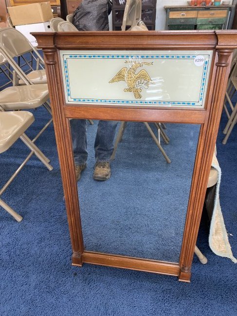Trumoe Mirror: Measures 34" x 20".