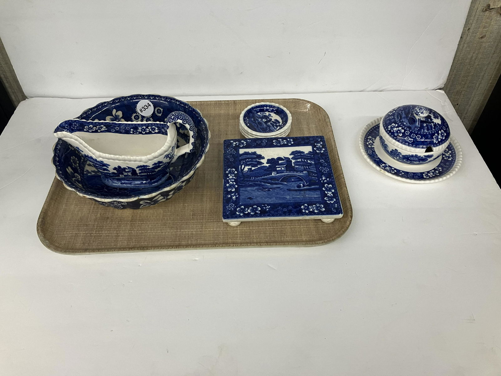 Eight Copeland Spode Blue Tower Pcs (1 of 4)