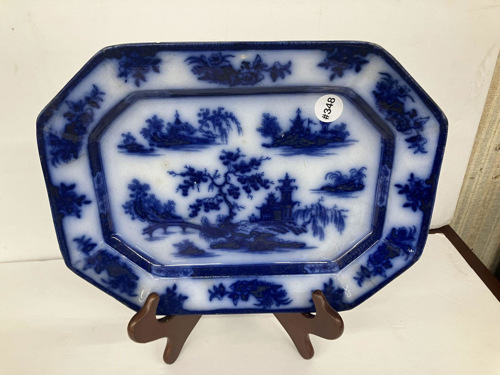 Antique Chapoo Flow Blue Platter (1 of 5)