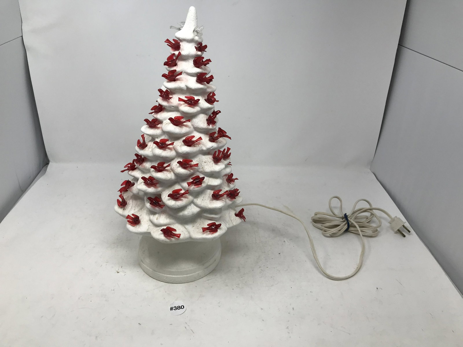 Vintage Ceramic Christmas Tree: Measures 13" x 7".