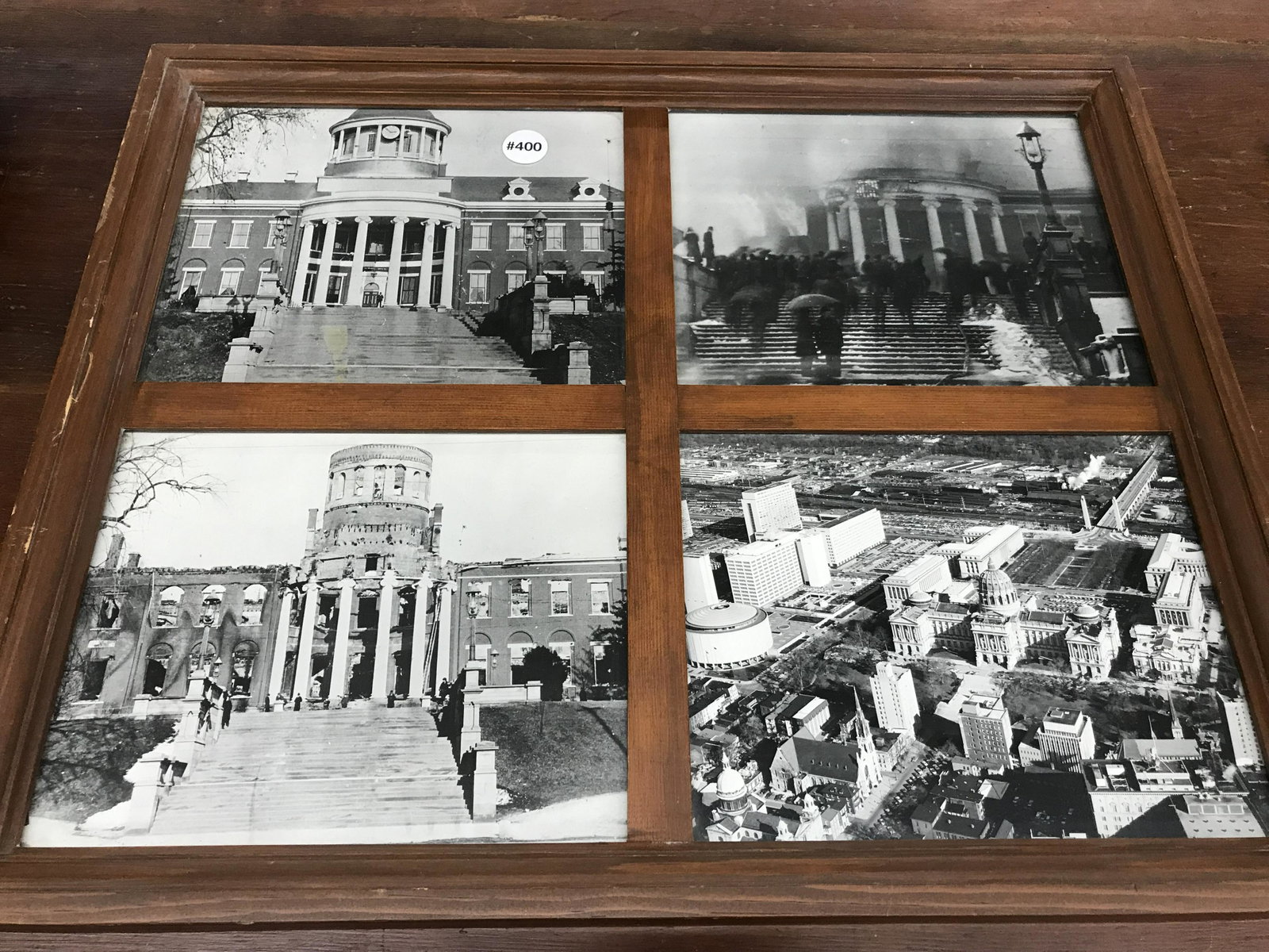 Framed Photos of the First Capital In Harrisburg: Frame measures 22.5" x 18".