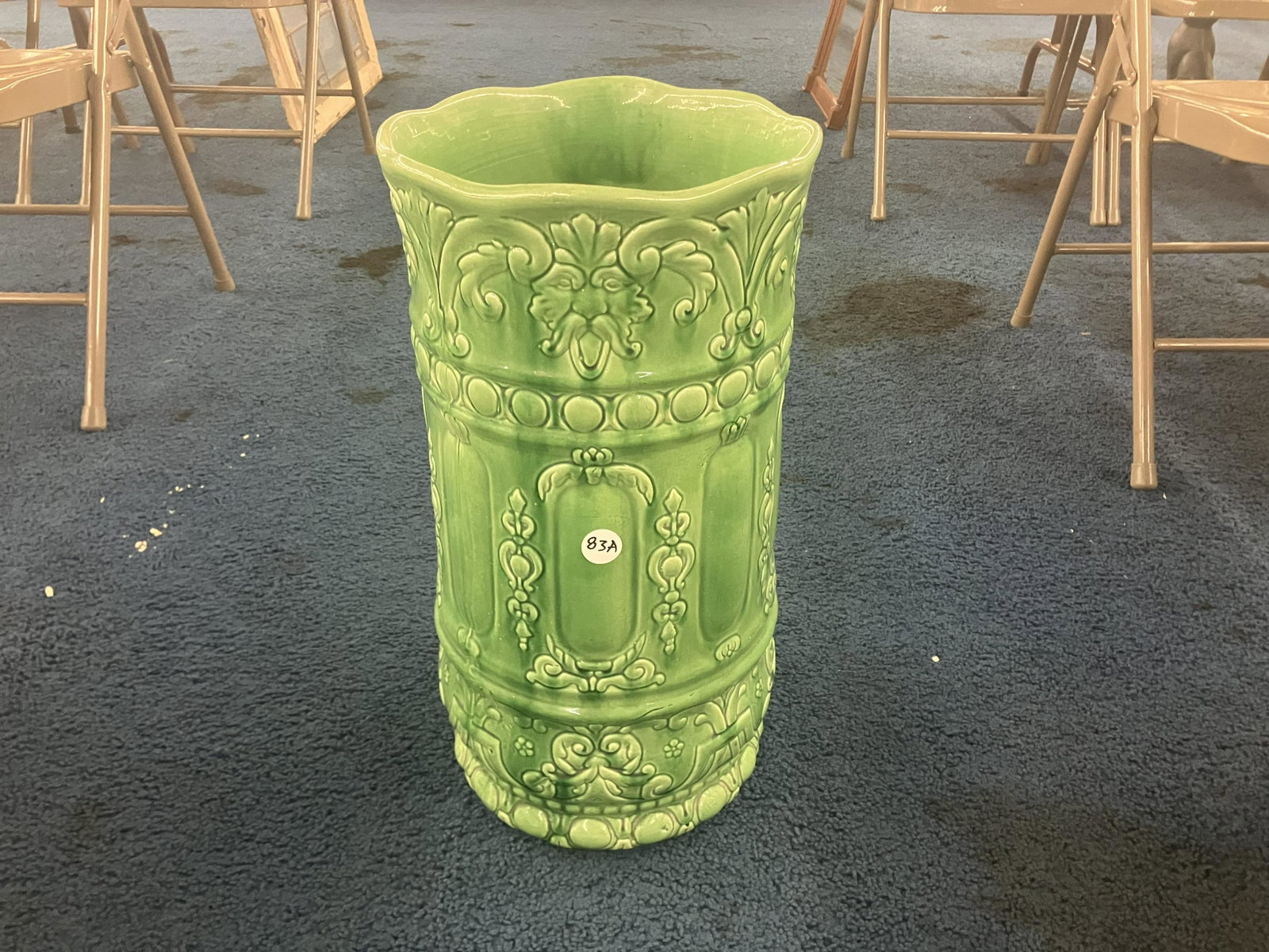 Majolica Umbrella Holder: 21"H.