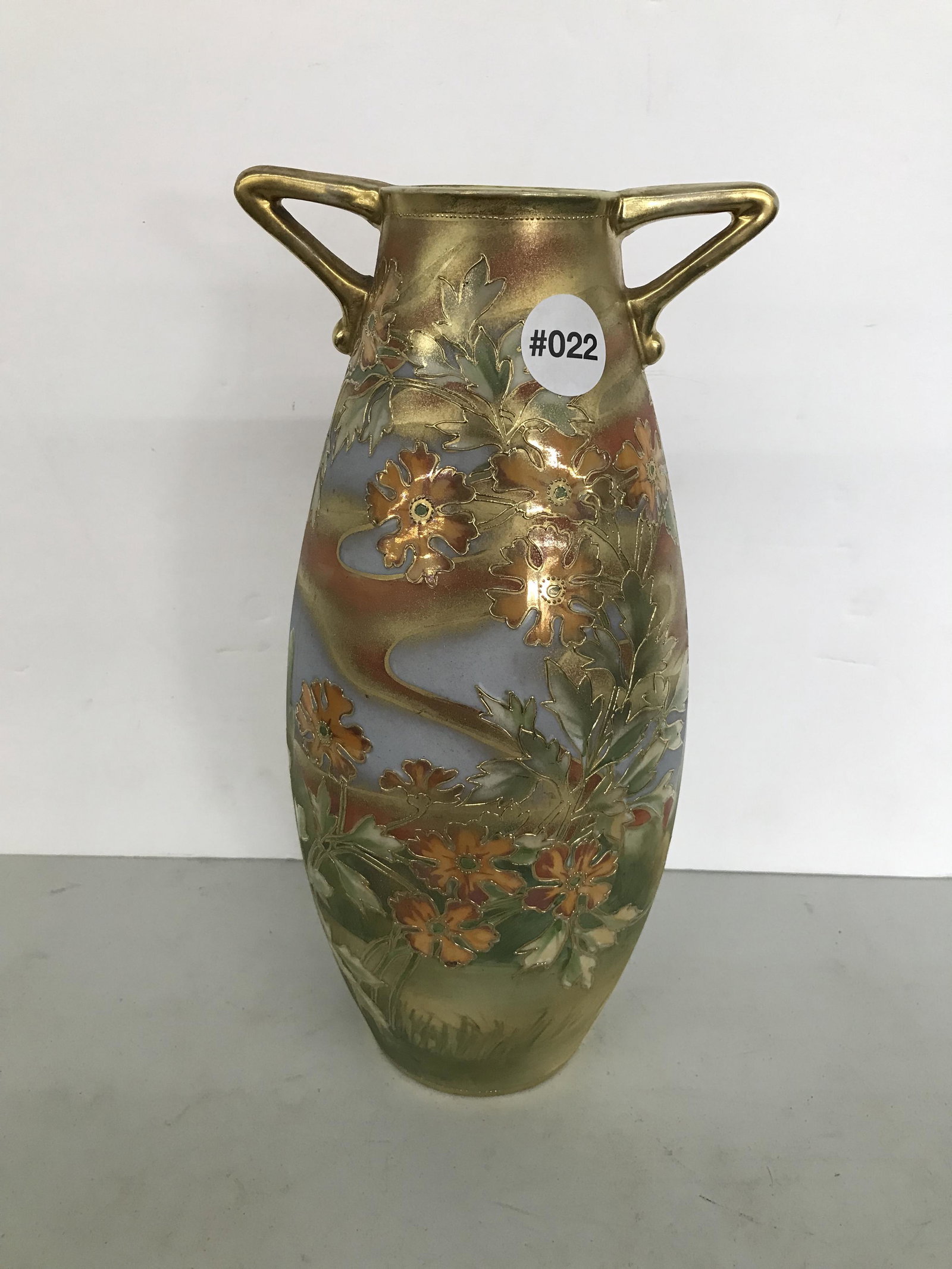 Nippon Vase: Measures 12" H.