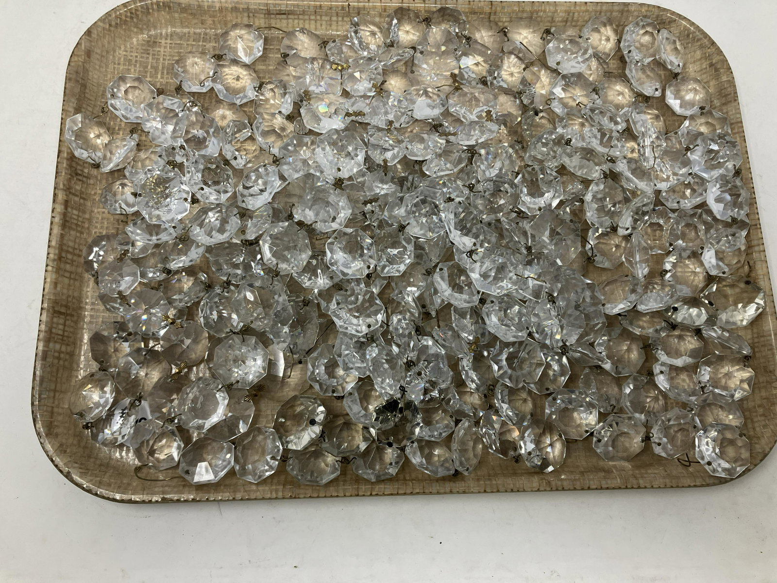 Large Groping of Crystal Prisms: mostly groups of graduated sizes. similar to lot 98A.