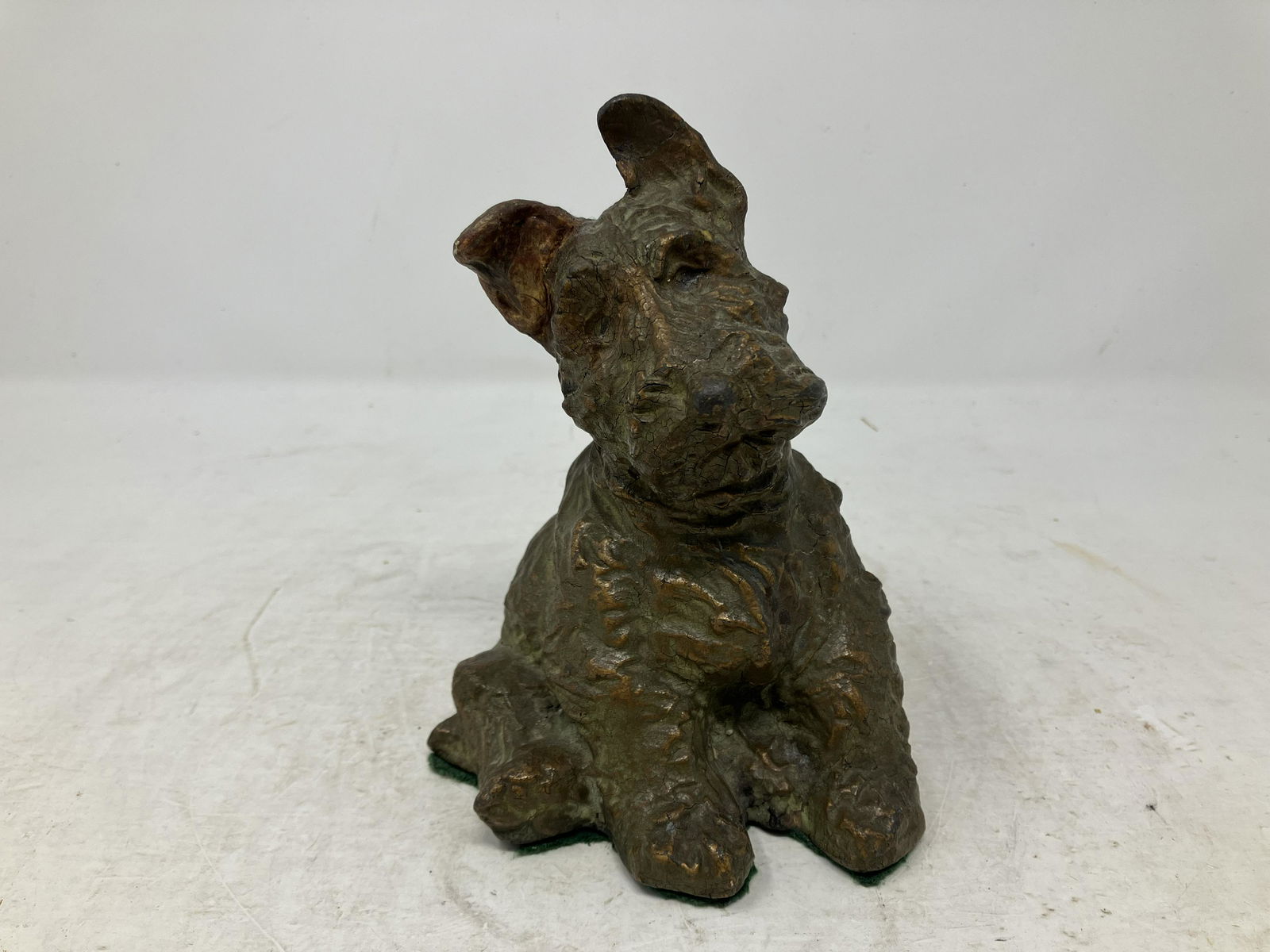 Cast Iron Signed Doorstop: marked and dated, ill. 7"H.