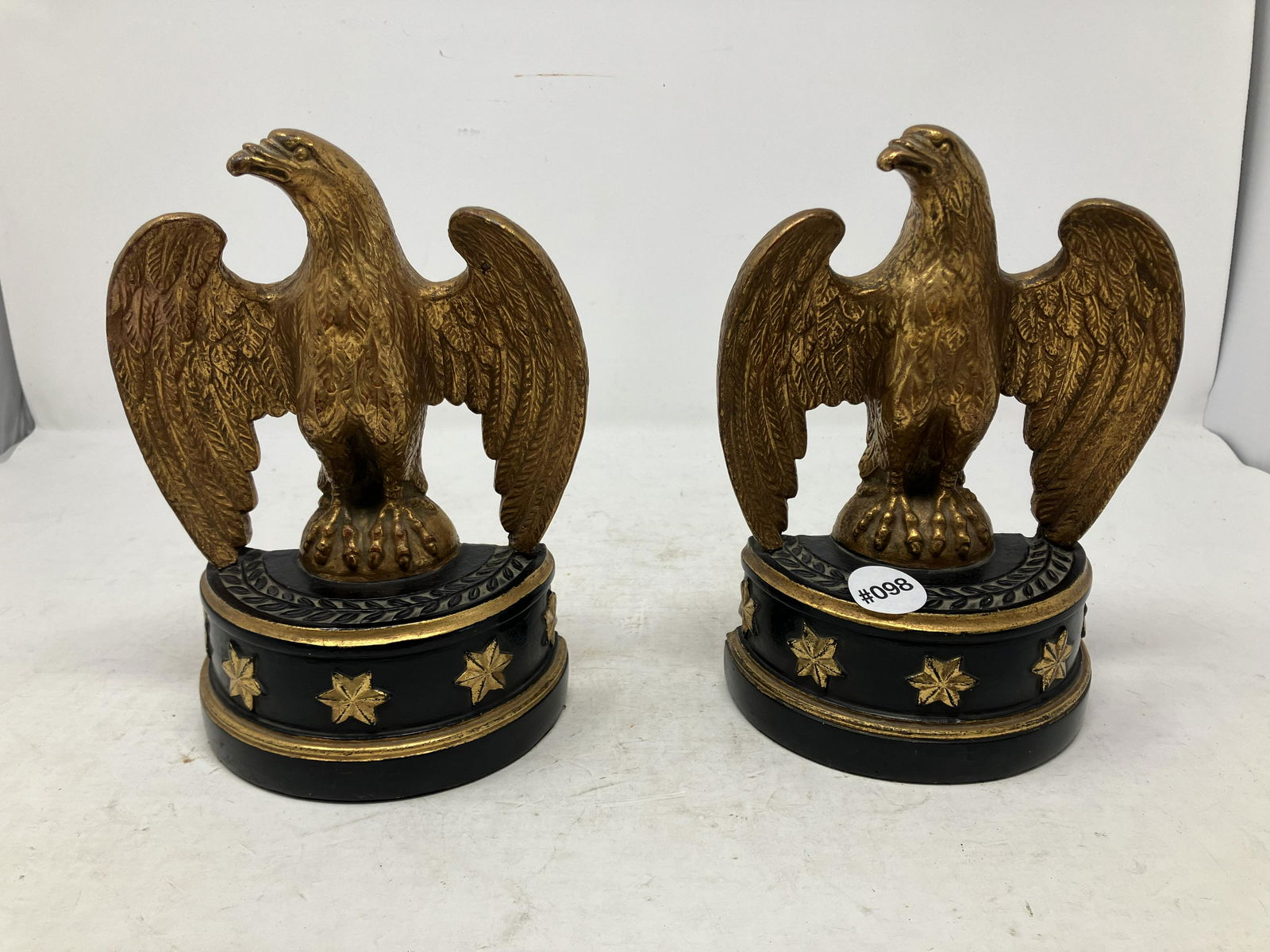 Federal Eagle Bookends: 9"H.