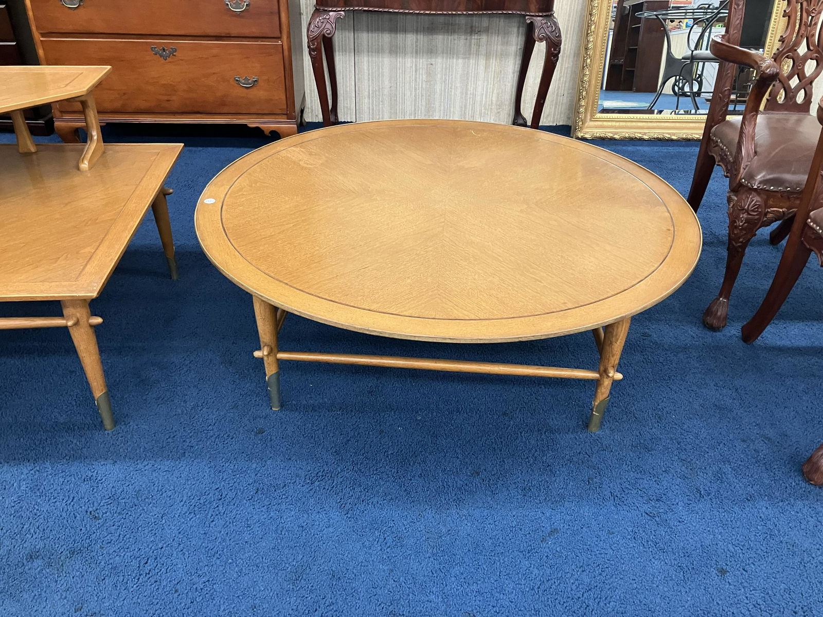 Lane Mid Century Copenhagen Coffee Table: Measures 17" x 48".