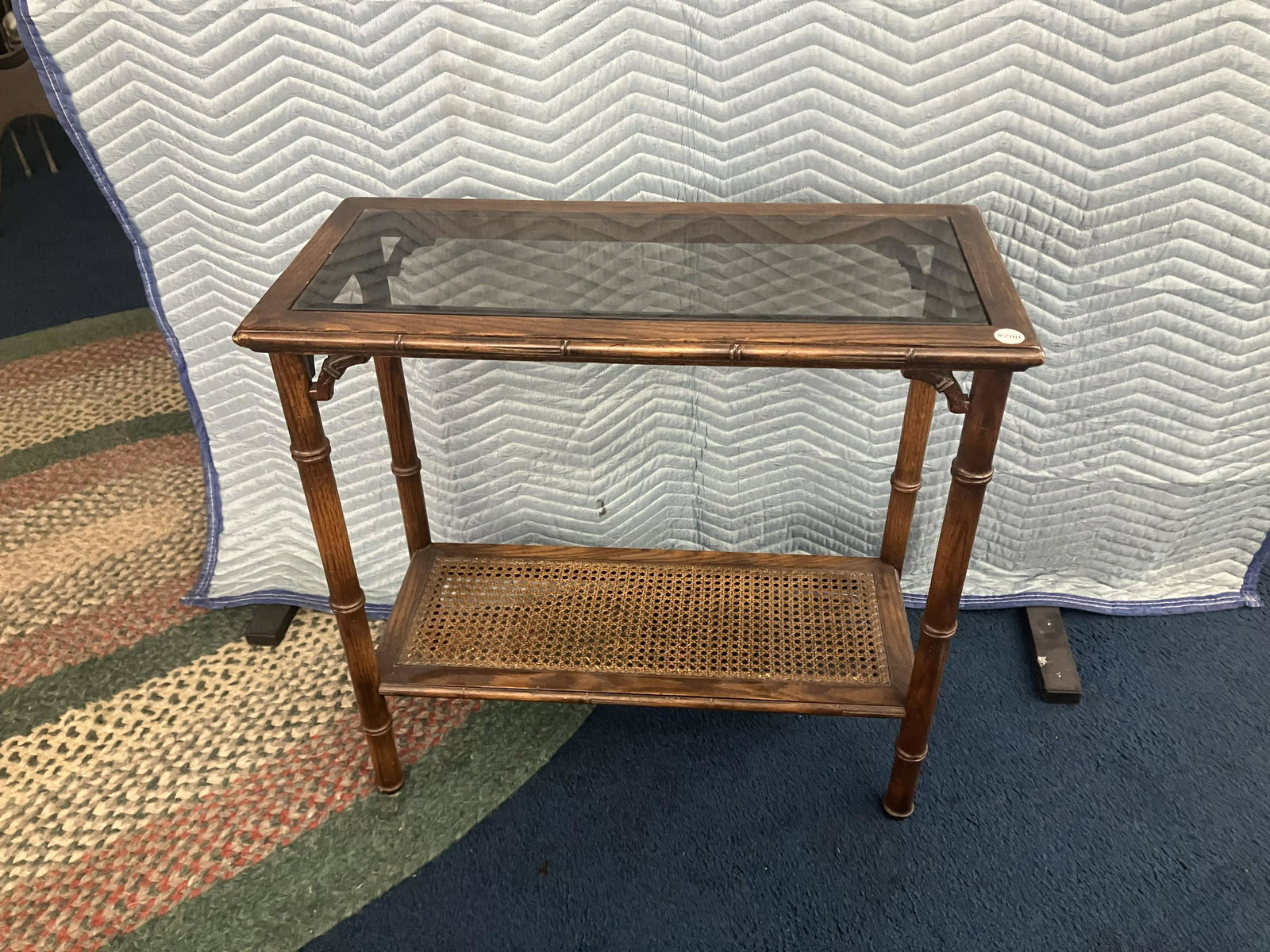 Glass Top Table: 28"x29"X13".