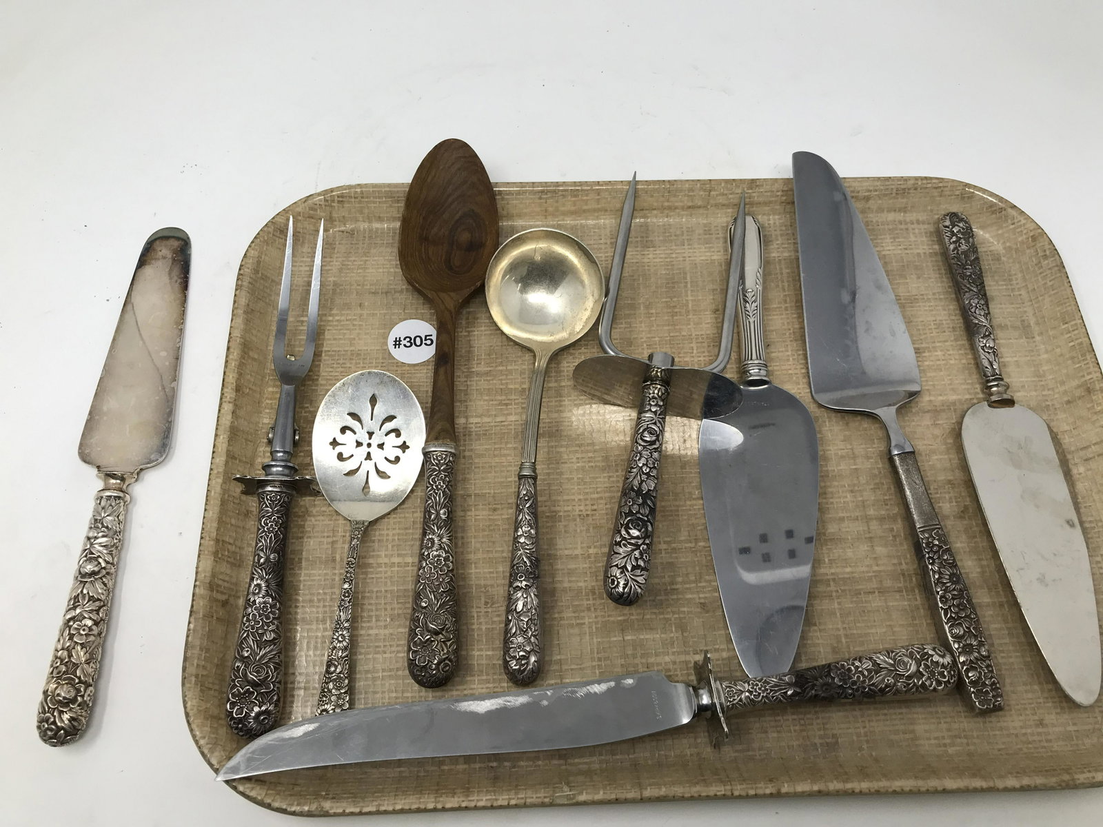 Ten Pieces S Kirk & Sons Sterling Silver: 16.38 ozt