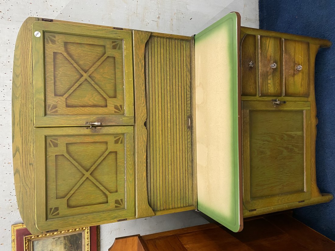 Art Deco Oak Kitchen Cabinet (1 of 9)