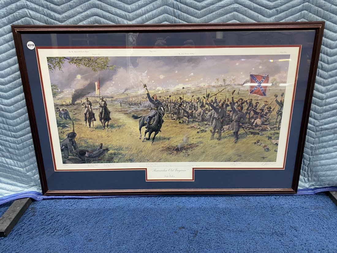 "Remember Old Virginia" by Dale Gallon: 40"x25", double matted.