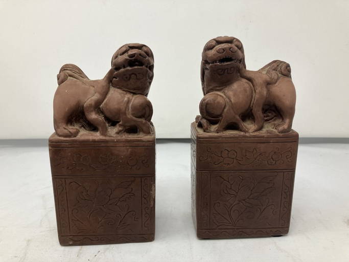 Soapstone Foo Dogs