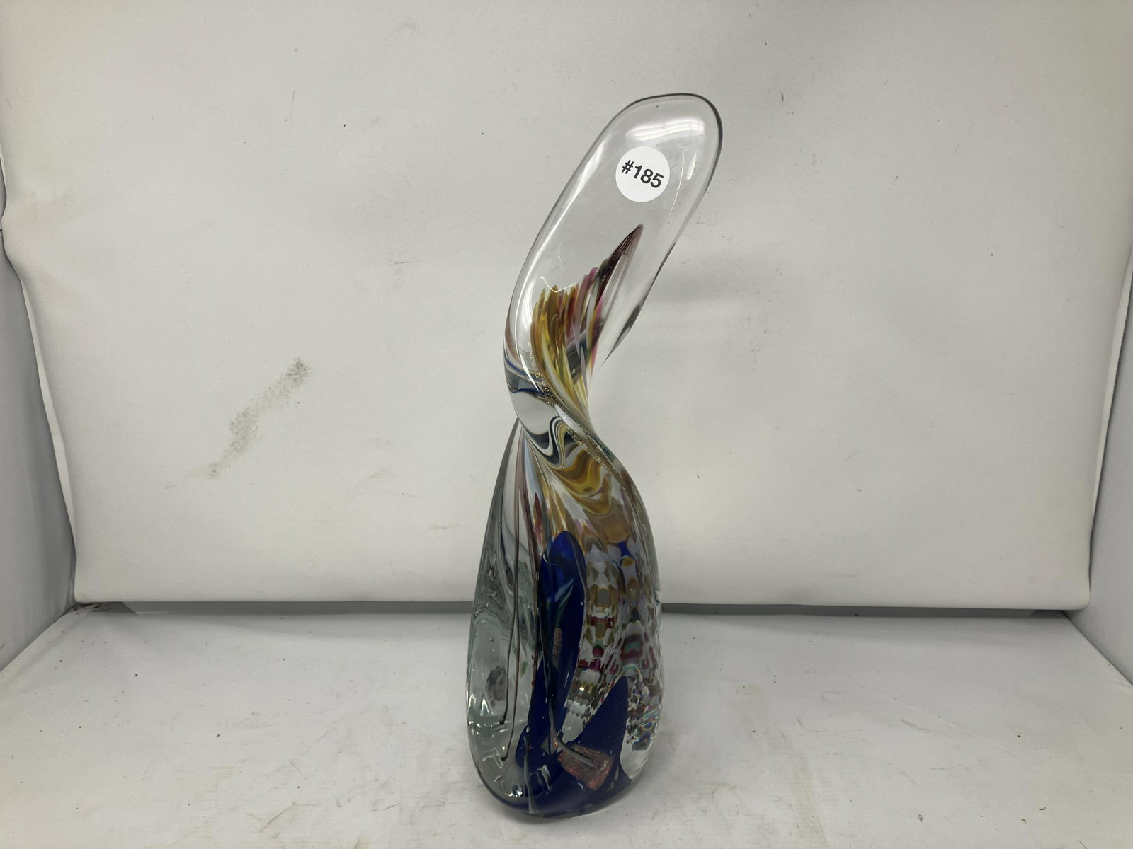 Rolin Kargs Signed Art Glass Sculpture: signed on base, 15"H.