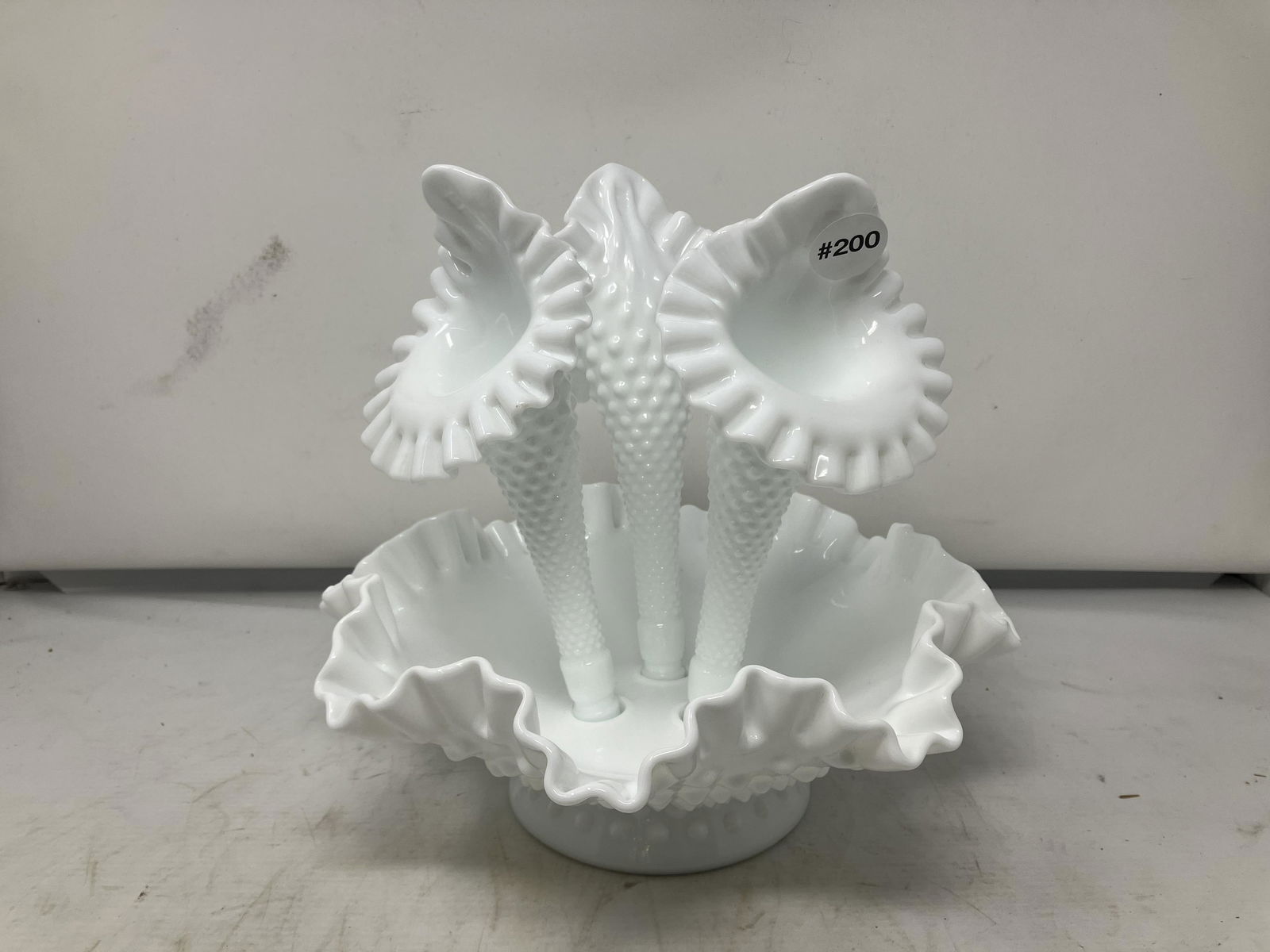 Fenton Hobnail Epergne (1 of 3)