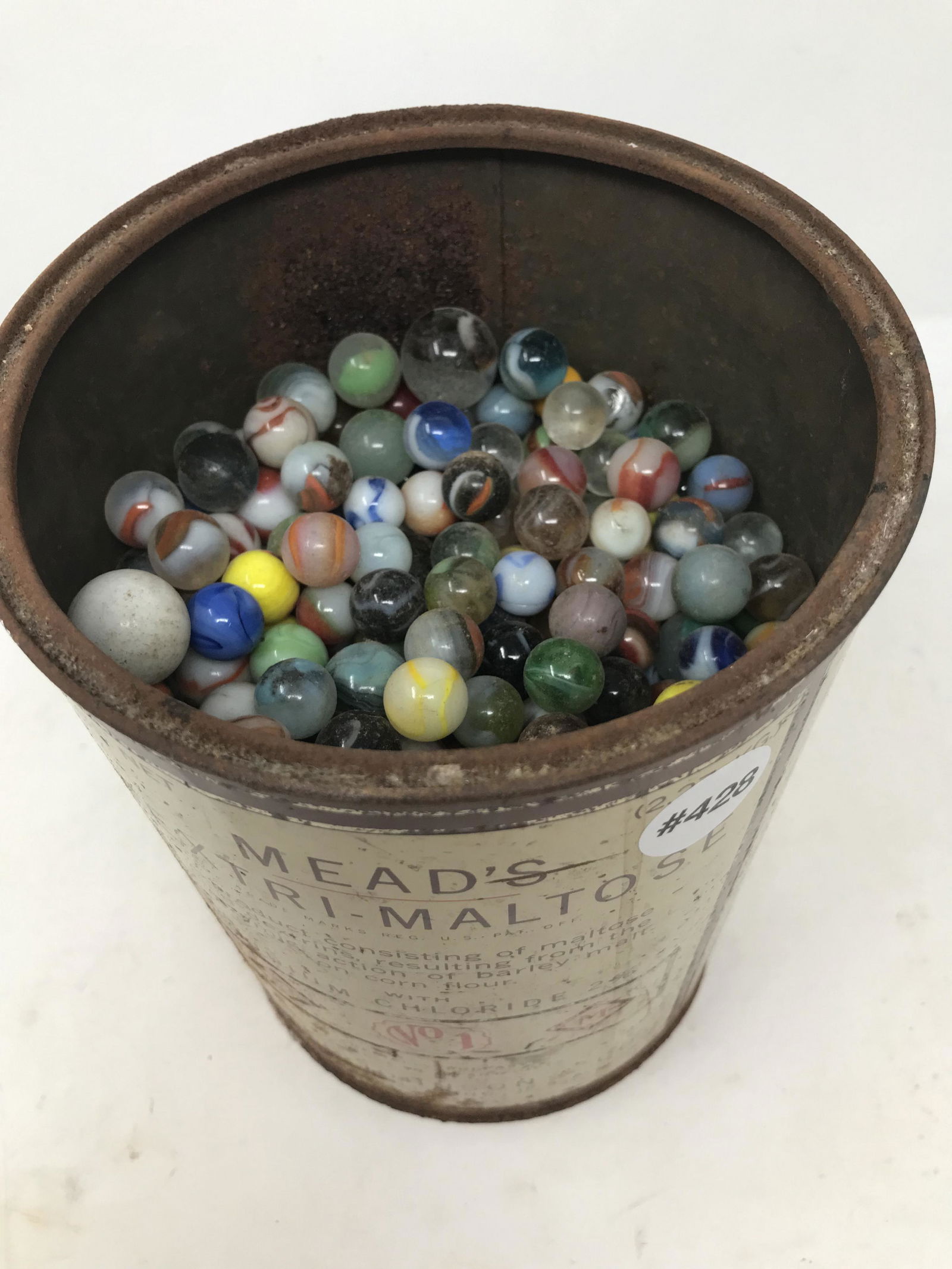 Jar of Marbles: Jar measures 8.5" x 6".