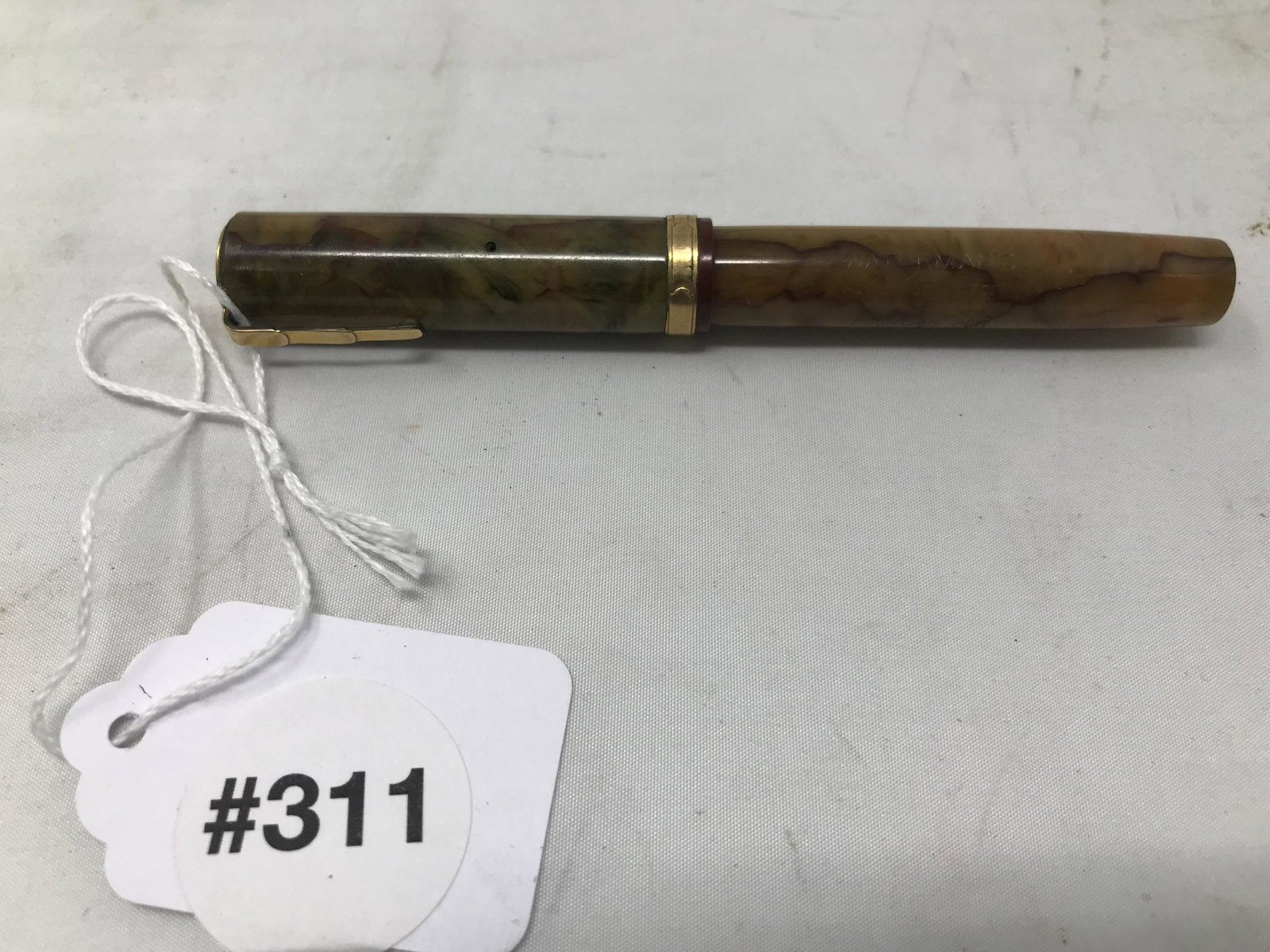 Waterman Fountain Pen: Marked Waterman on nib.