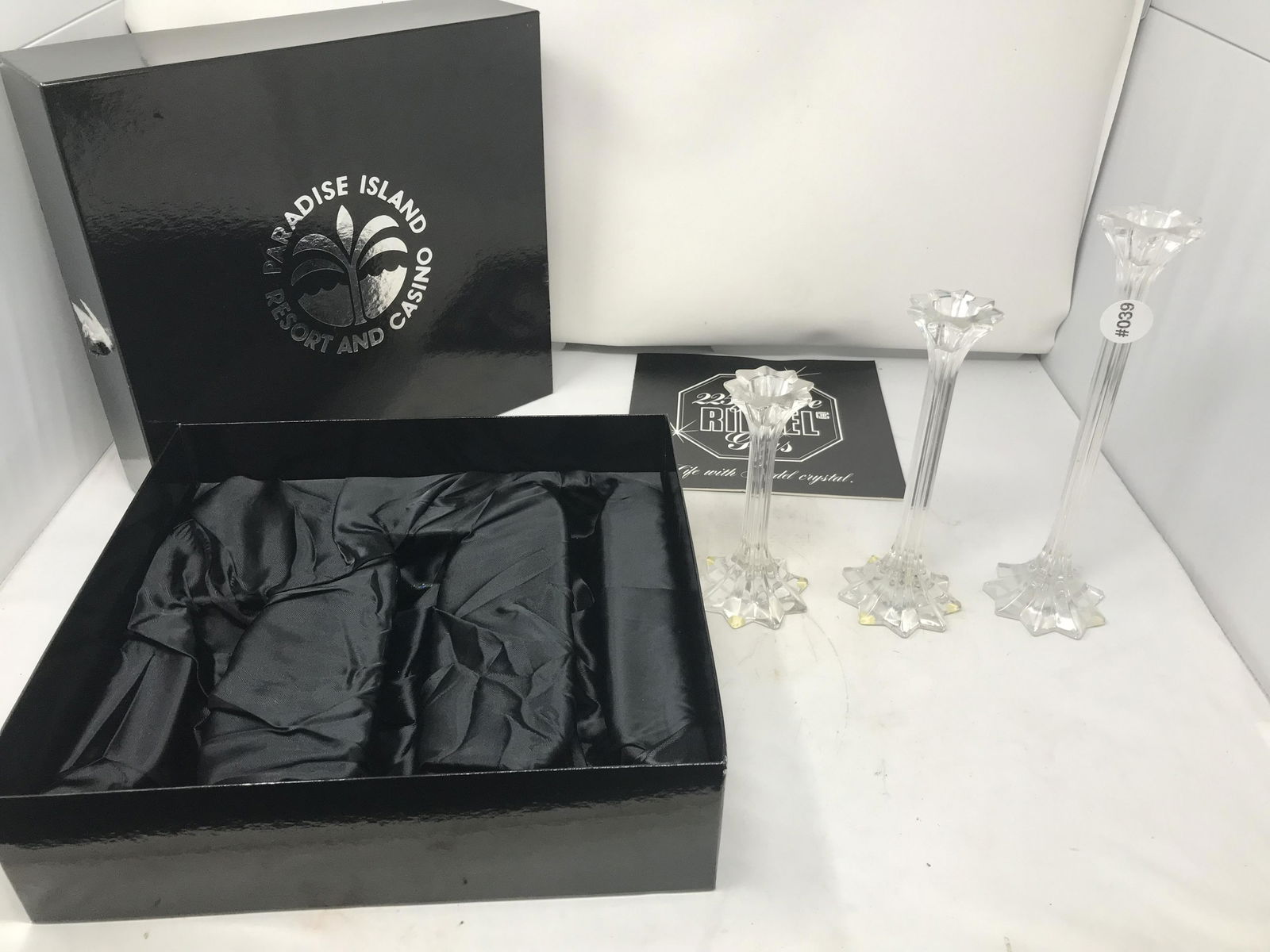 Three 225 Jahre Riedel Glass Candlesticks (1 of 4)