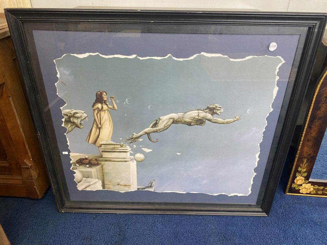 Michael Parkes Signed Print of Gargoyle (1 of 3)