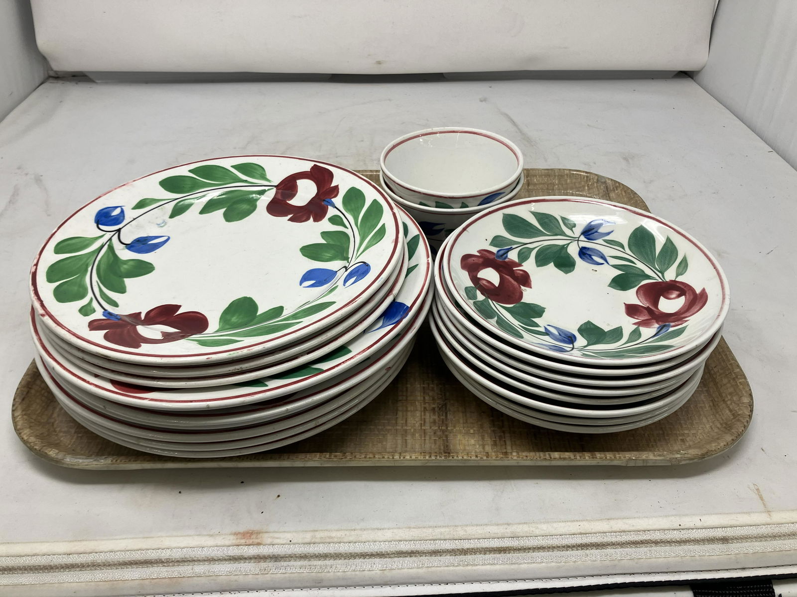 Grouping of Early Adams Rose China (1 of 4)