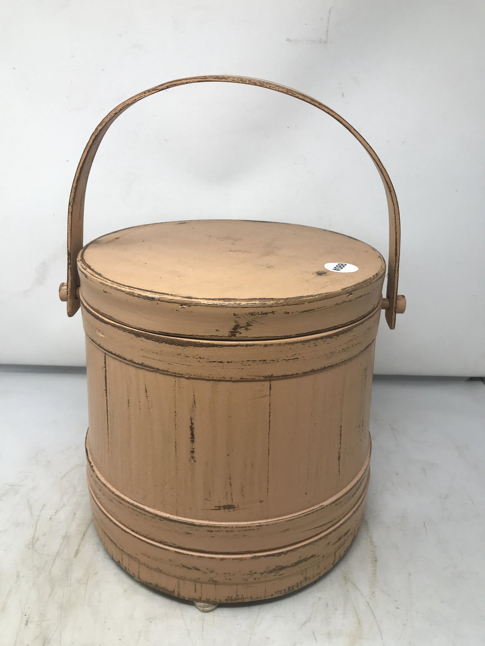 Paint Decorated Furkin: 10"H.