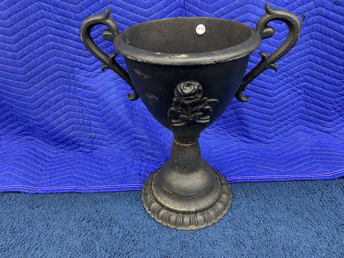 Antique Cast Iron Urn Auction