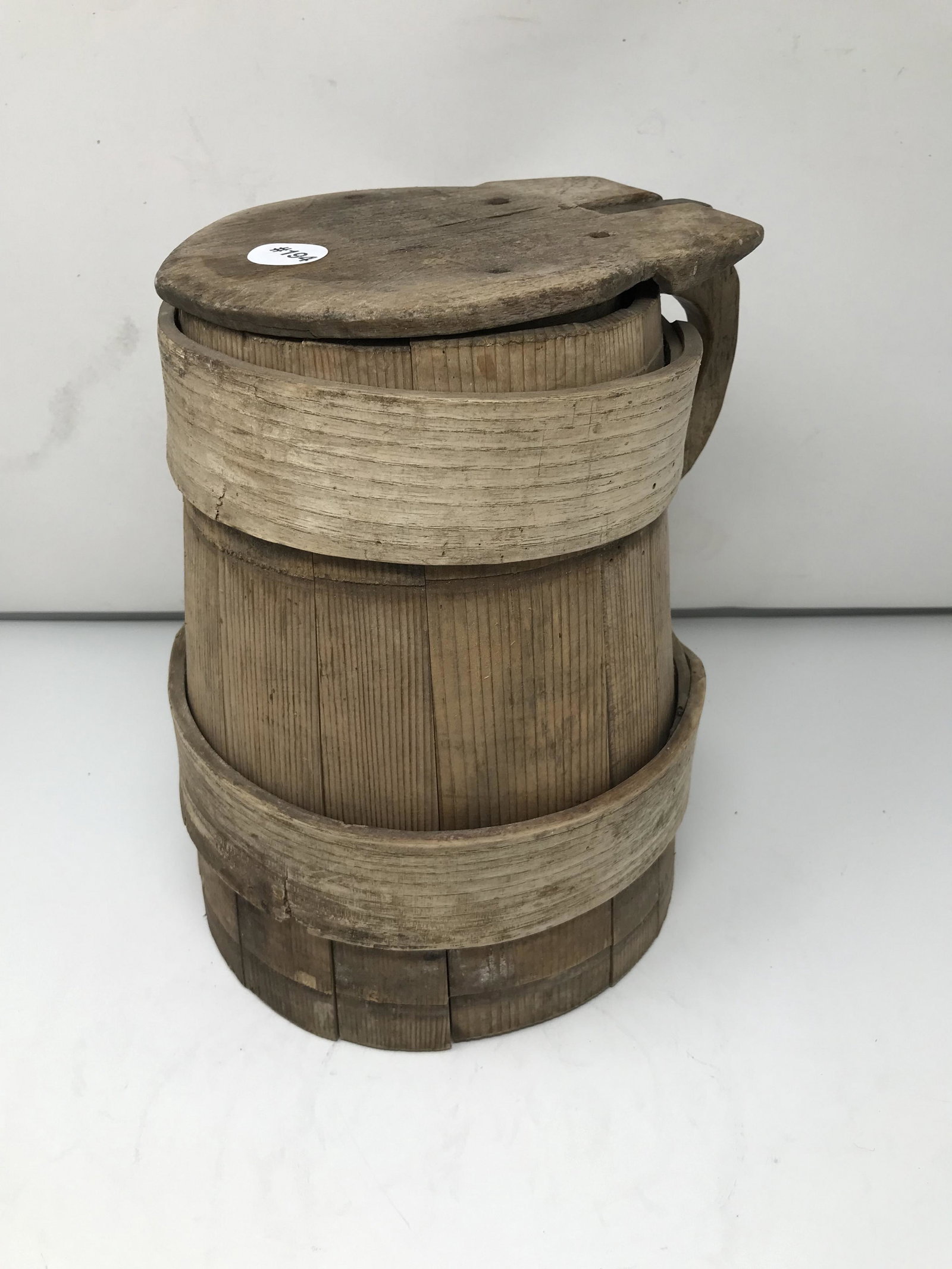 Primitive Style Tankard: Measures 12" H.