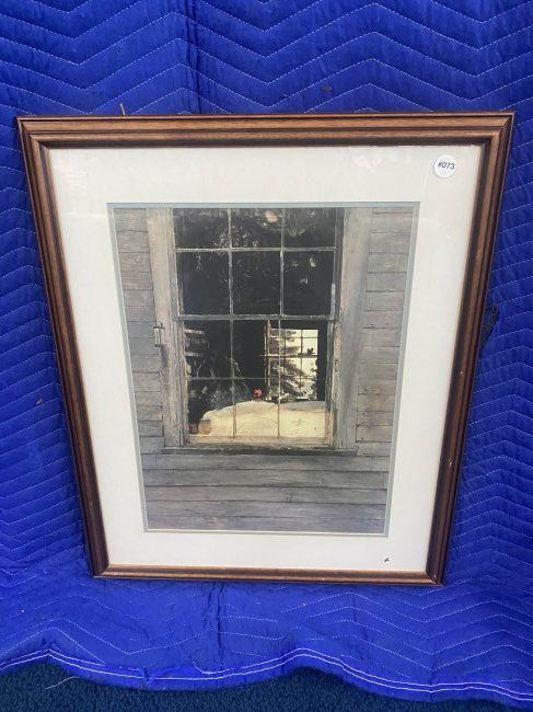 Andrew Wyeth Print: wood frame is 29"x23", SLR