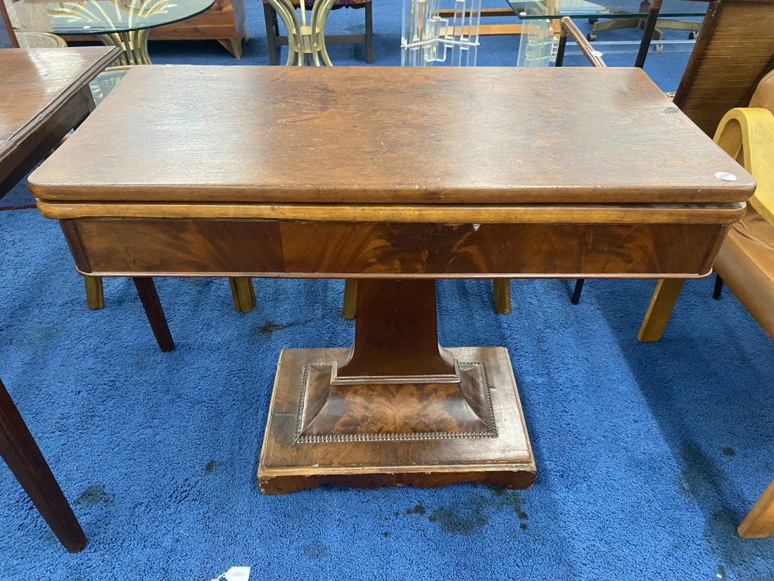 Antique Empire Game Table Auction