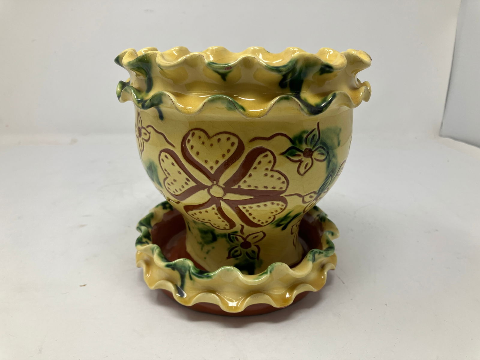 Breninger Redware Flower Pot (1 of 5)
