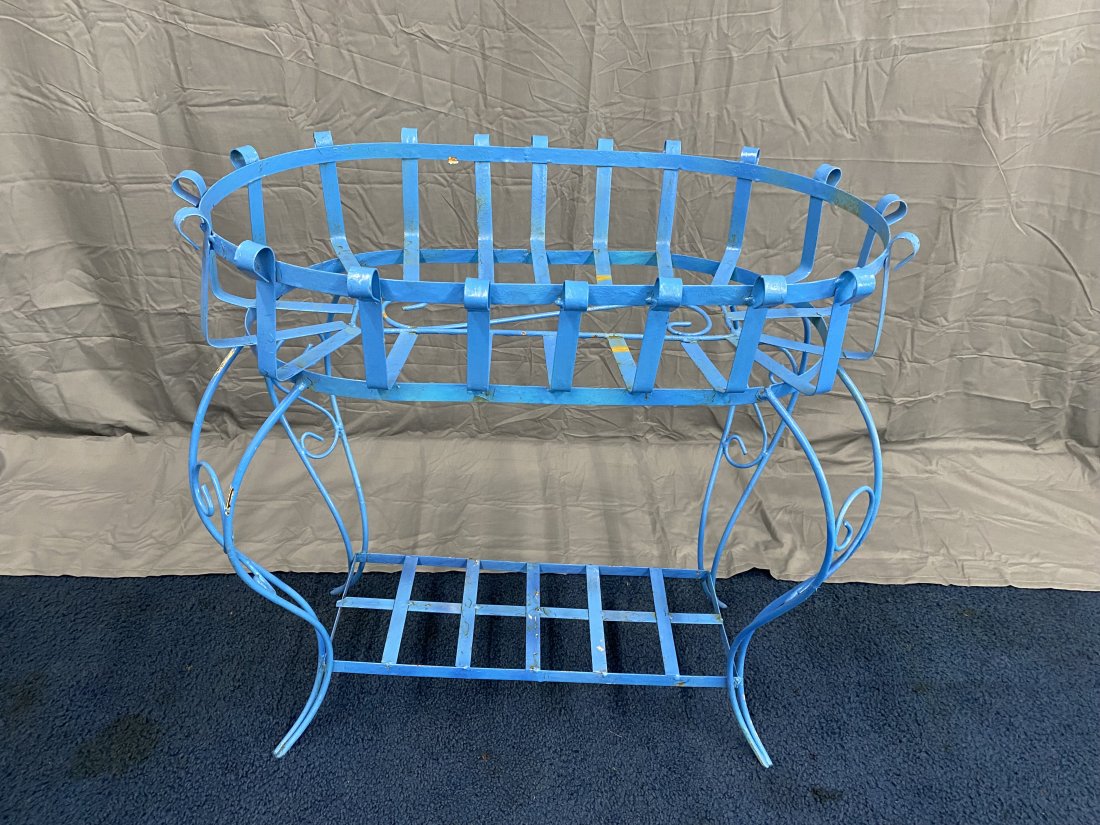 Wrought Iron Planter: 30" x 32" x 19".