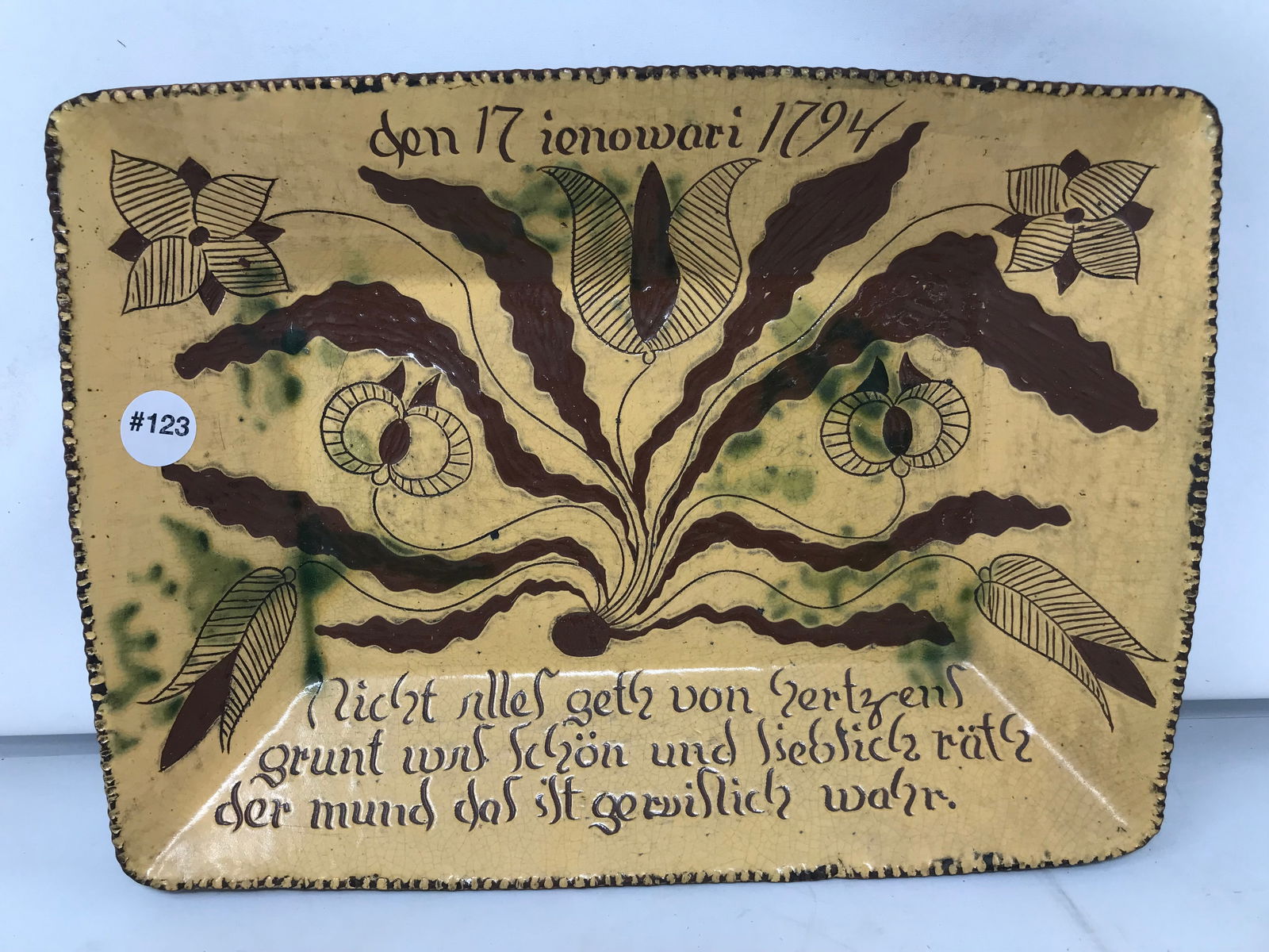 Wisconsin Pottery Redware Loaf Dish (1 of 3)