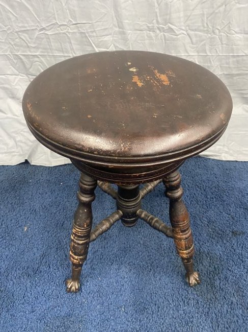 Antique Mahogany Piano Stool (1 of 3)