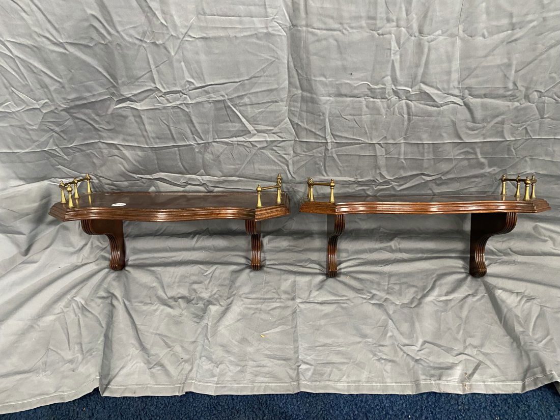 Pair of Ethan Allen Wall Shelves (1 of 4)