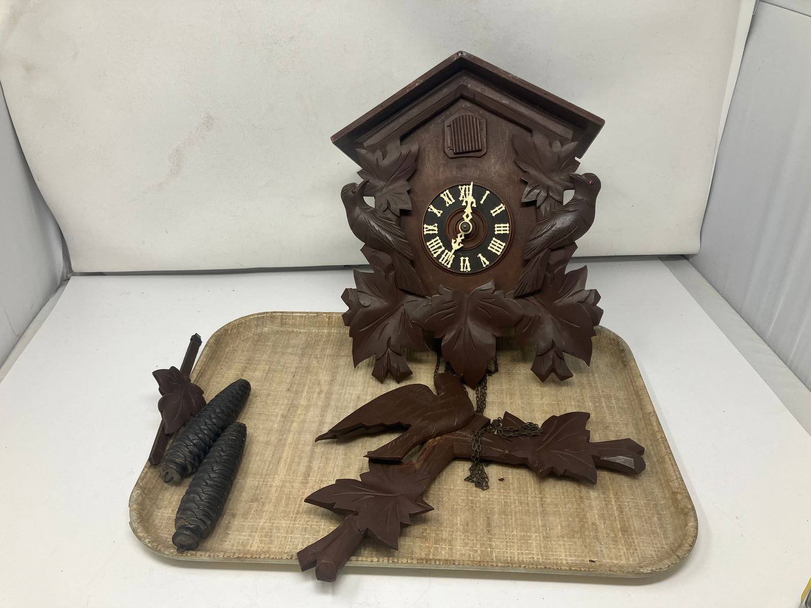 German Carved Coo Coo Clock (1 of 3)