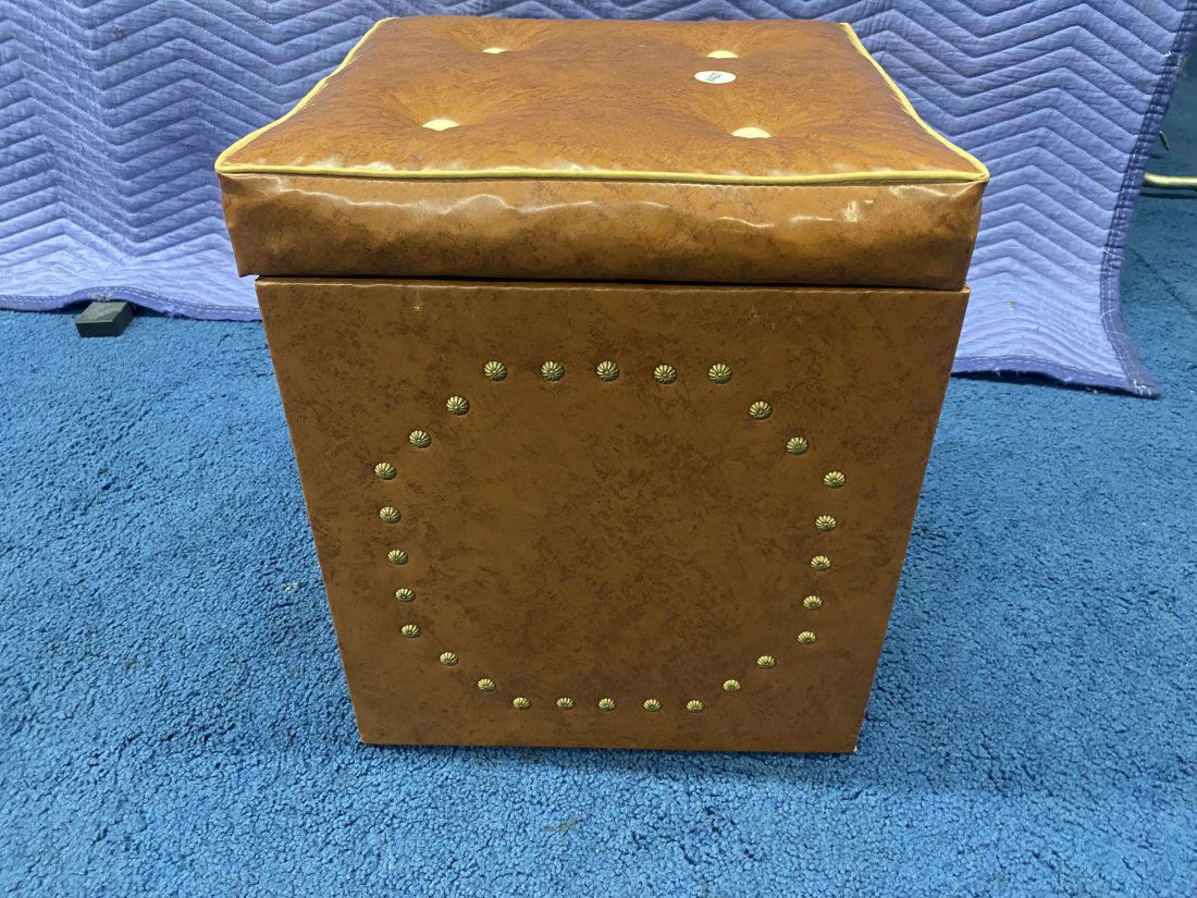 Mid Century Vinyl Stool (1 of 6)