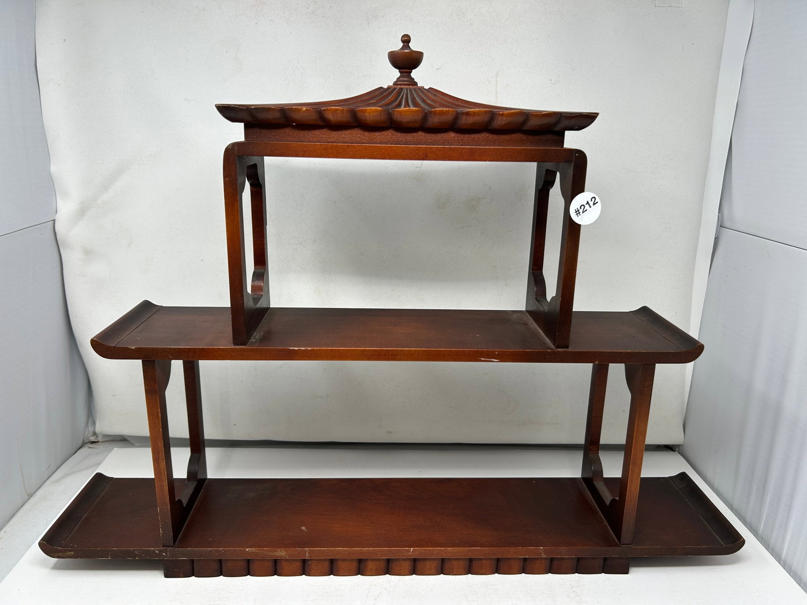 Asian Hanging Shelf: 19" x25" x 5".