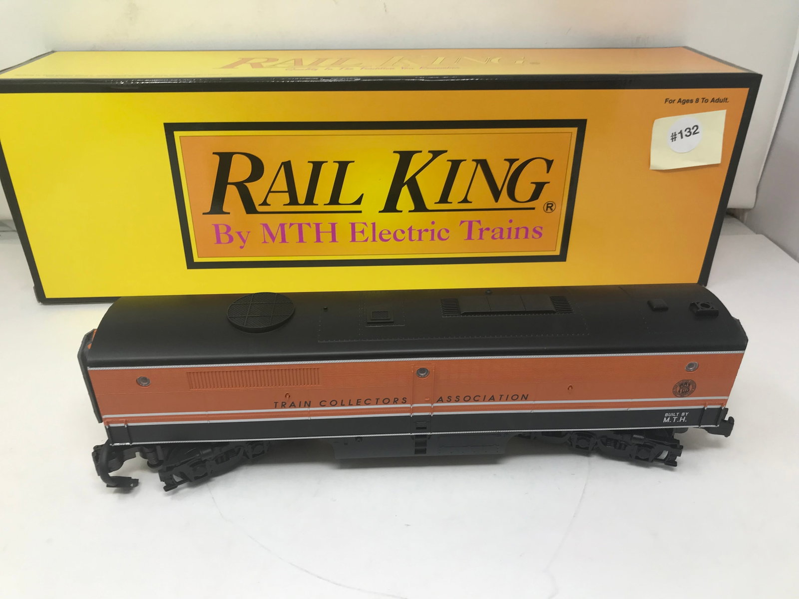 Rail King Alco PA Diesel B Unit: In original 5" x 21" x 6" box. Engine measures 13" L